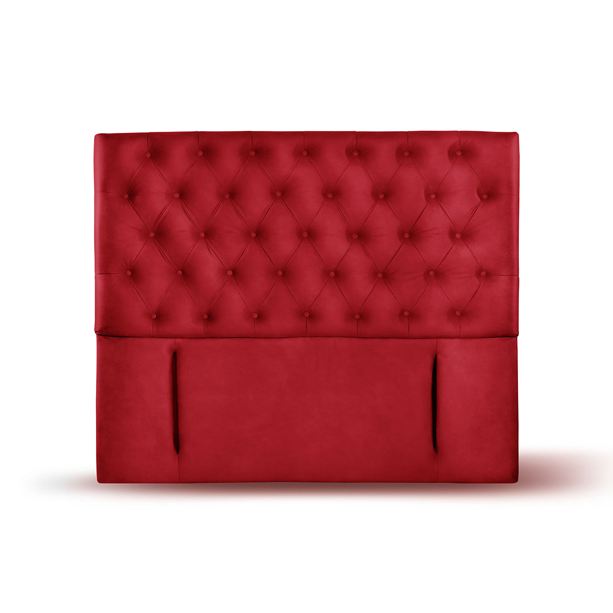 RESPALDO LATAM HOME FLORENCIA 2 PLAZAS MADERA CUERO ROJO - 1