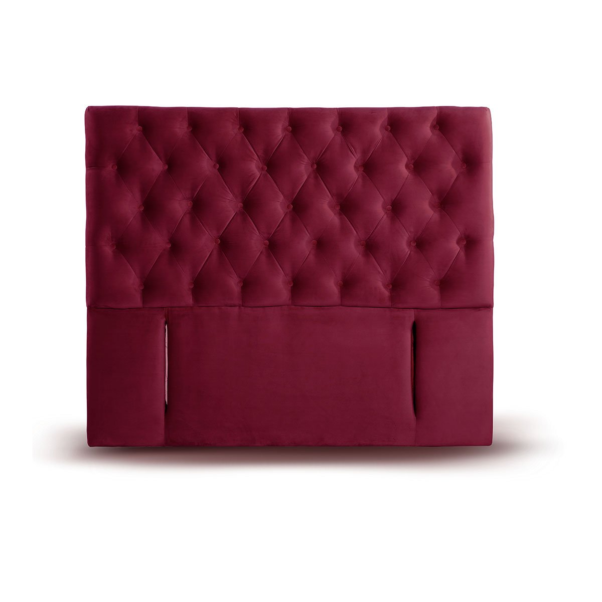 RESPALDO LATAM HOME FLORENCIA KING MADERA TELA BURDEO - 1