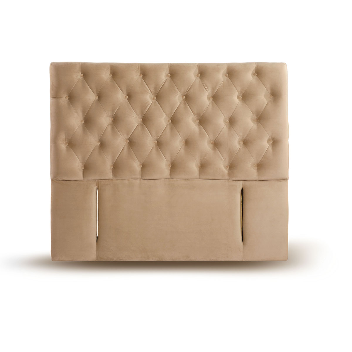 RESPALDO LATAM HOME FLORENCIA KING MADERA TELA BEIGE - 1