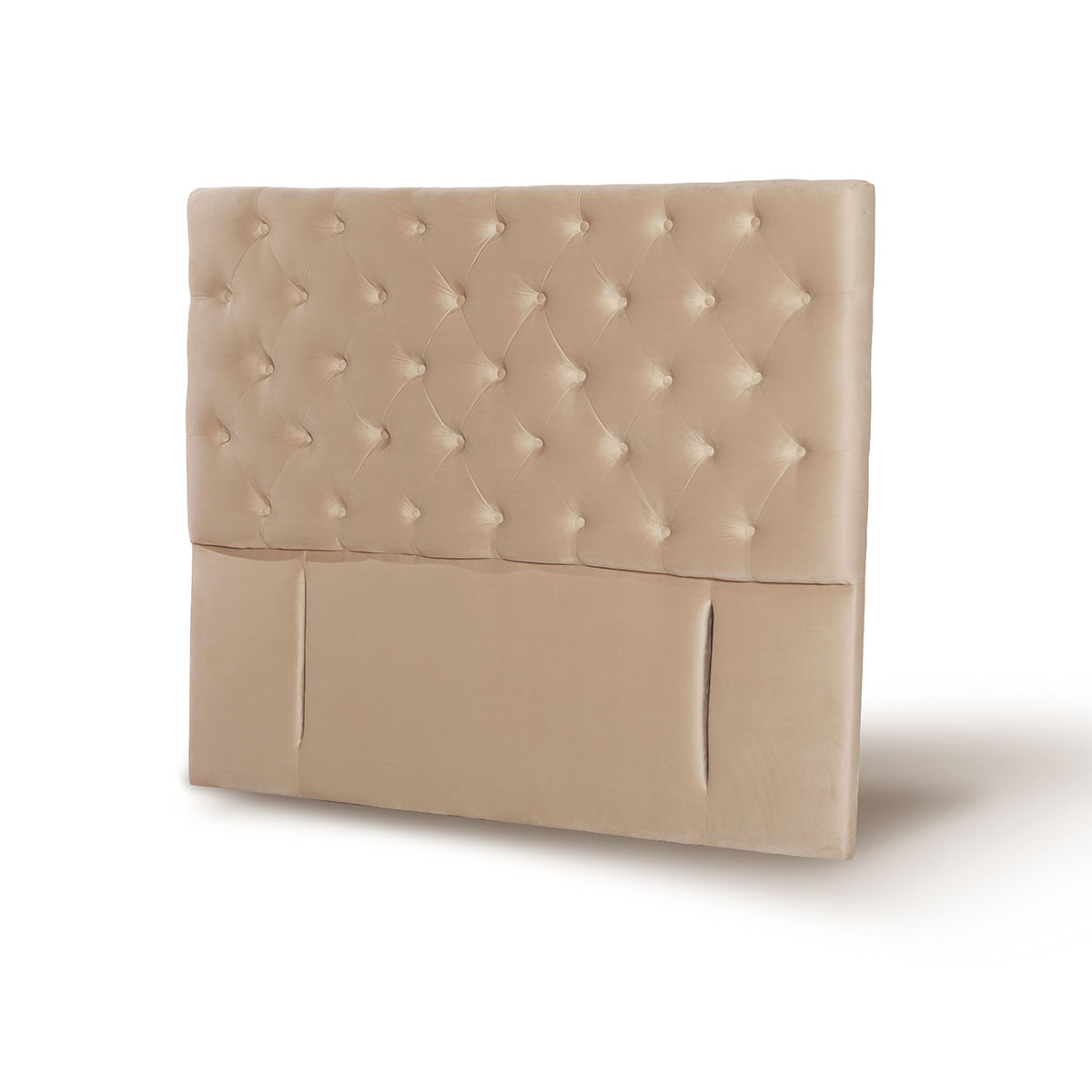 RESPALDO LATAM HOME FLORENCIA KING MADERA TELA BEIGE - 2