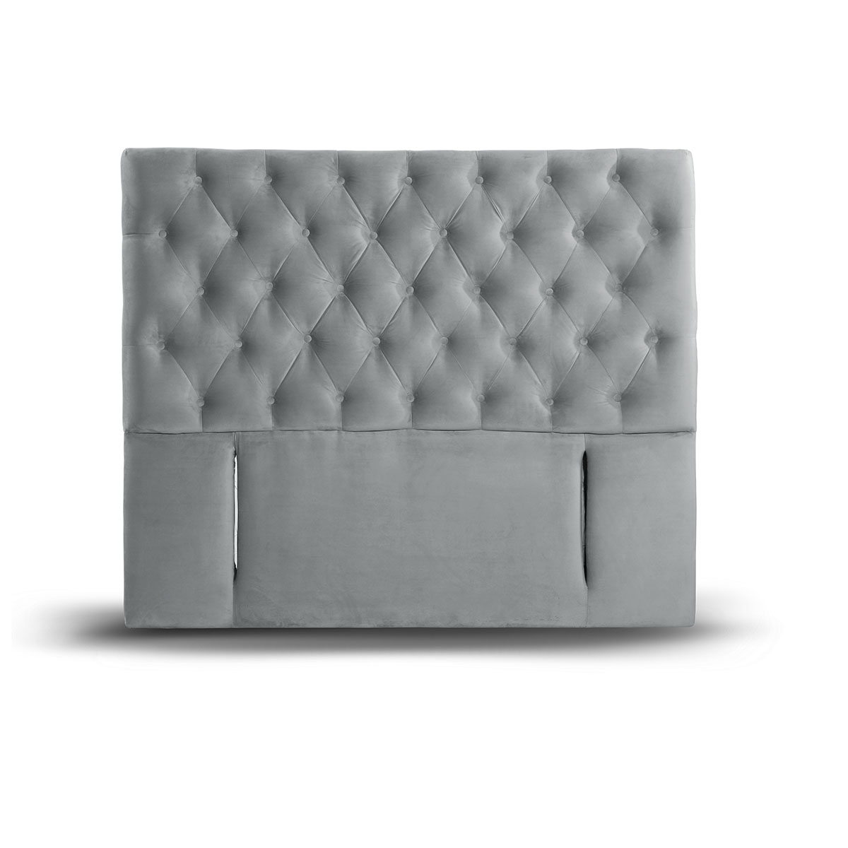 RESPALDO LATAM HOME FLORENCIA KING MADERA TELA GRIS - 1