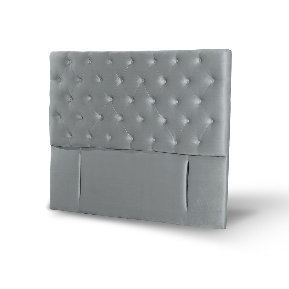RESPALDO LATAM HOME FLORENCIA KING MADERA TELA GRIS - 2