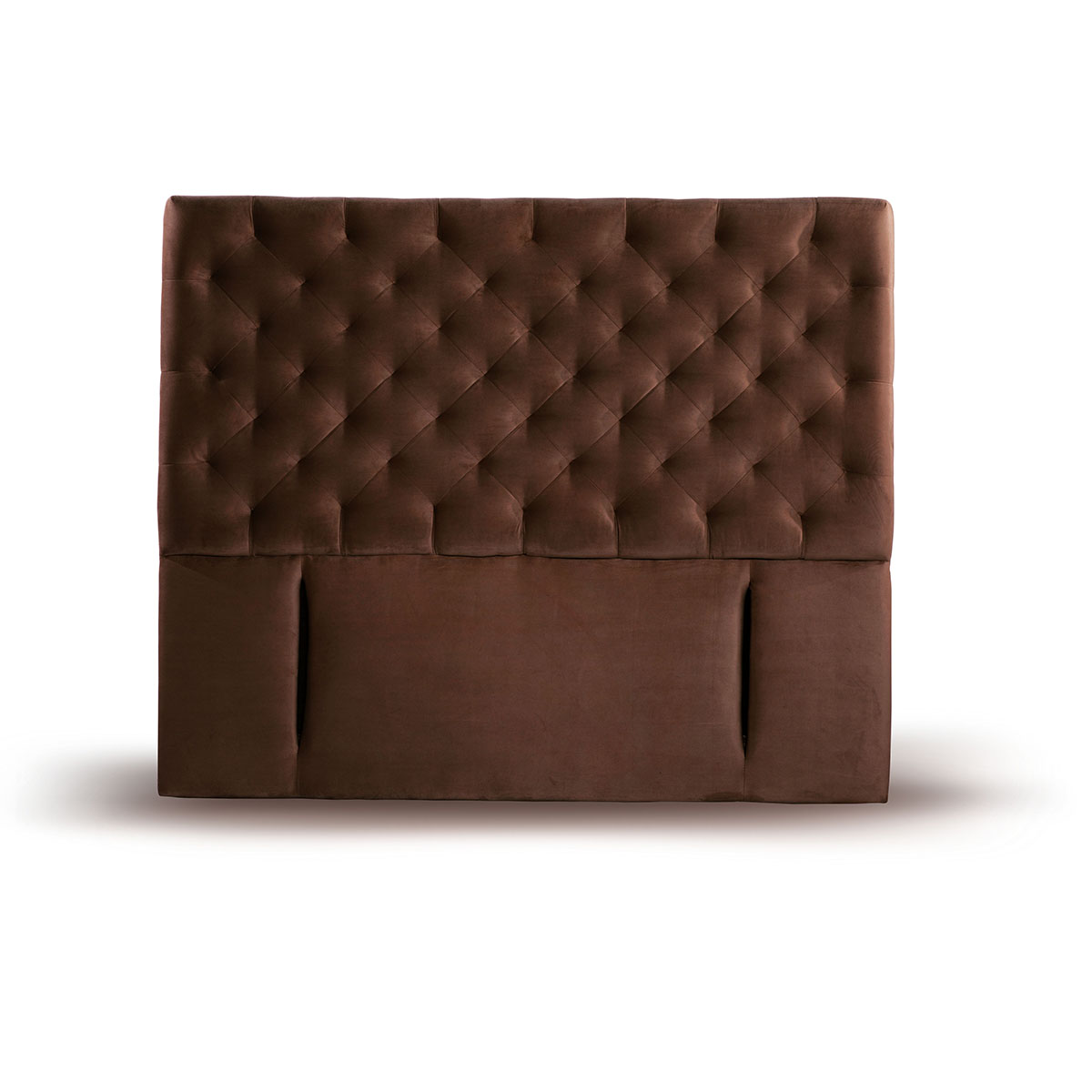 RESPALDO LATAM HOME BRESCIA 2 PLAZAS MADERA TELA CHOCOLATE - 1