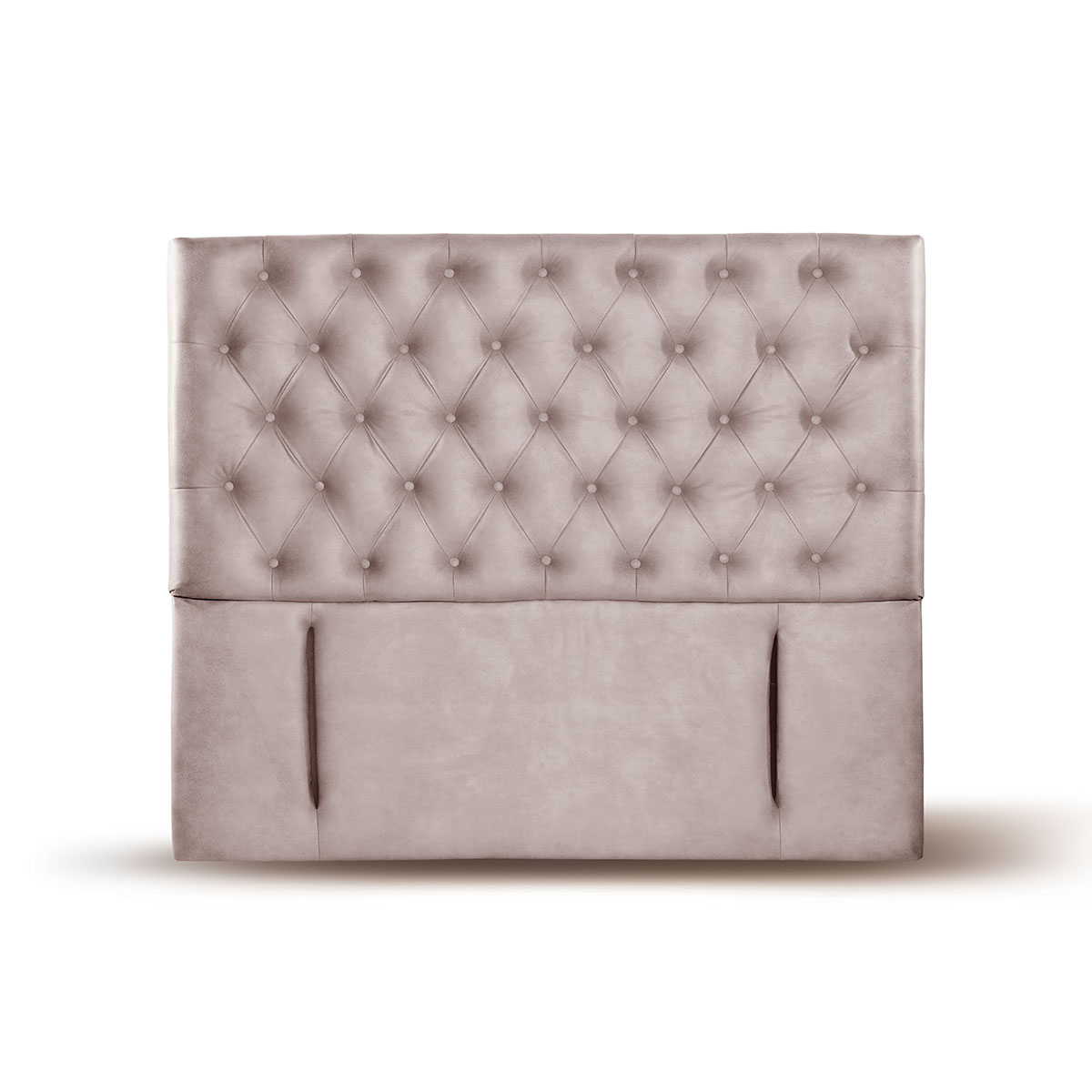 RESPALDO LATAM HOME FLORENCIA KING MADERA CUERO GRIS - 1