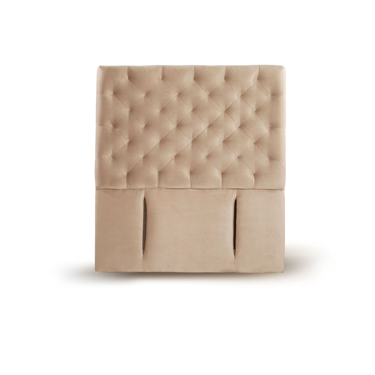 RESPALDO LATAM HOME BRESCIA 1 PLAZA MADERA TELA BEIGE - 1