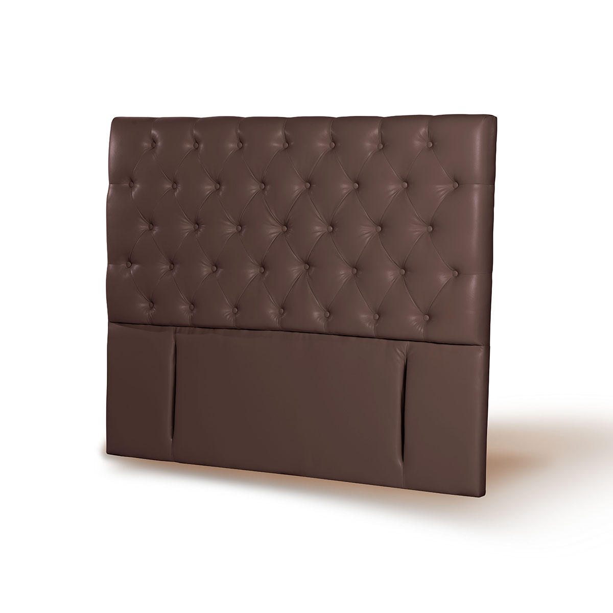 RESPALDO LATAM HOME FLORENCIA KING MADERA PU CHOCOLATE - 2