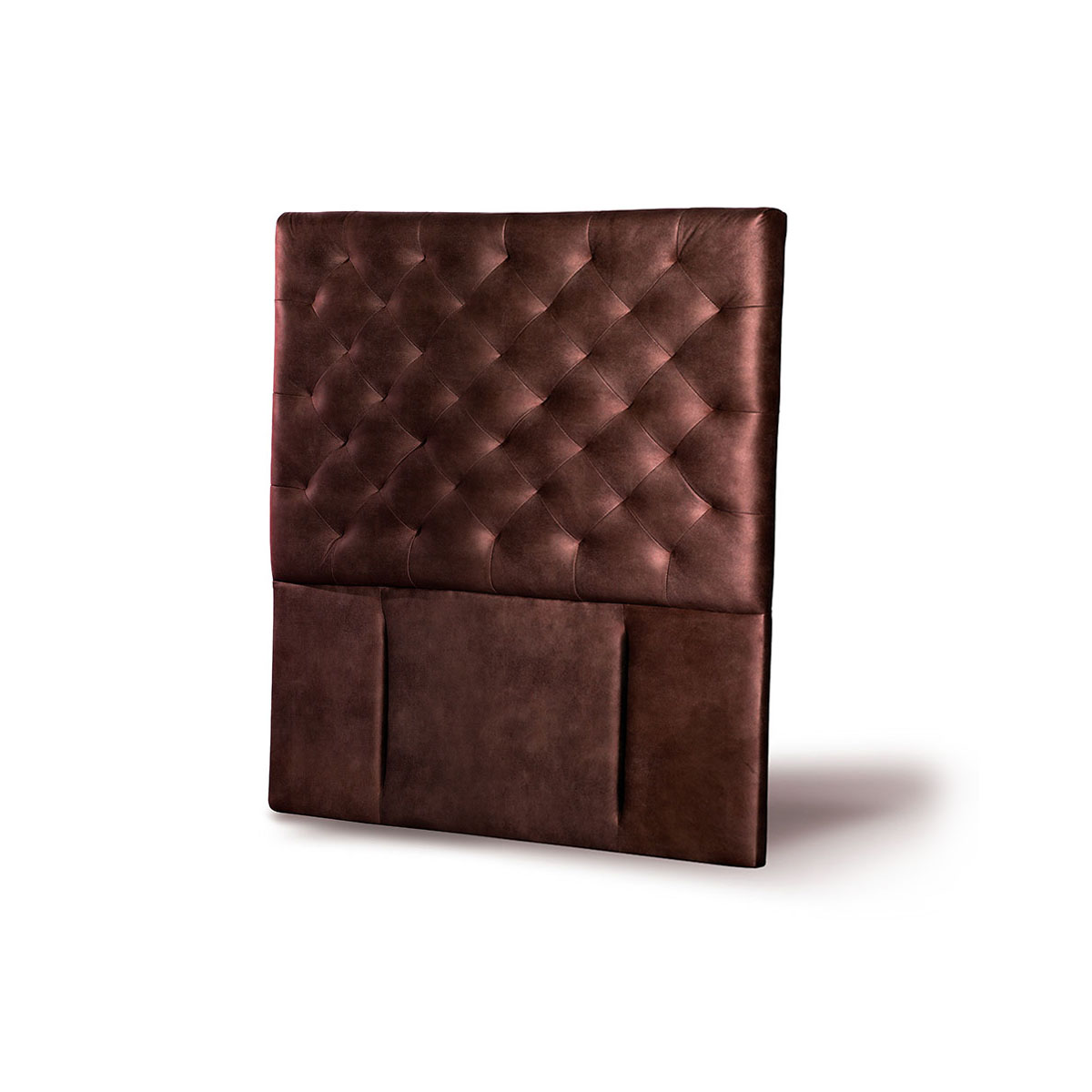RESPALDO LATAM HOME BRESCIA 1 PLAZA MADERA CUERO CAFÉ MORO - 2