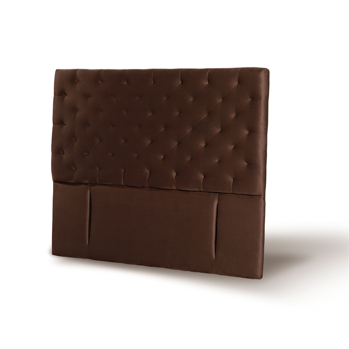 RESPALDO LATAM HOME BRESCIA KING MADERA TELA CHOCOLATE - 2