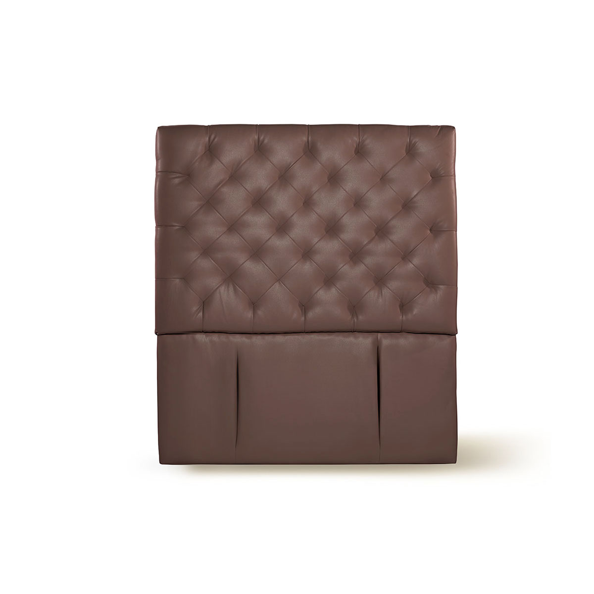 RESPALDO LATAM HOME BRESCIA 1 PLAZA MADERA PU CHOCOLATE - 1
