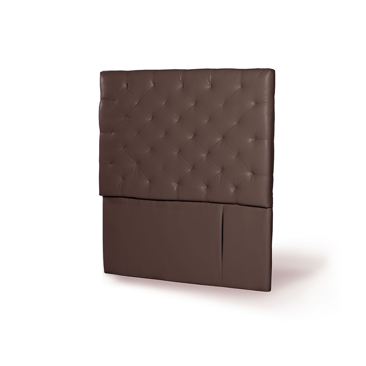 RESPALDO LATAM HOME BRESCIA 1 PLAZA MADERA PU CHOCOLATE - 2