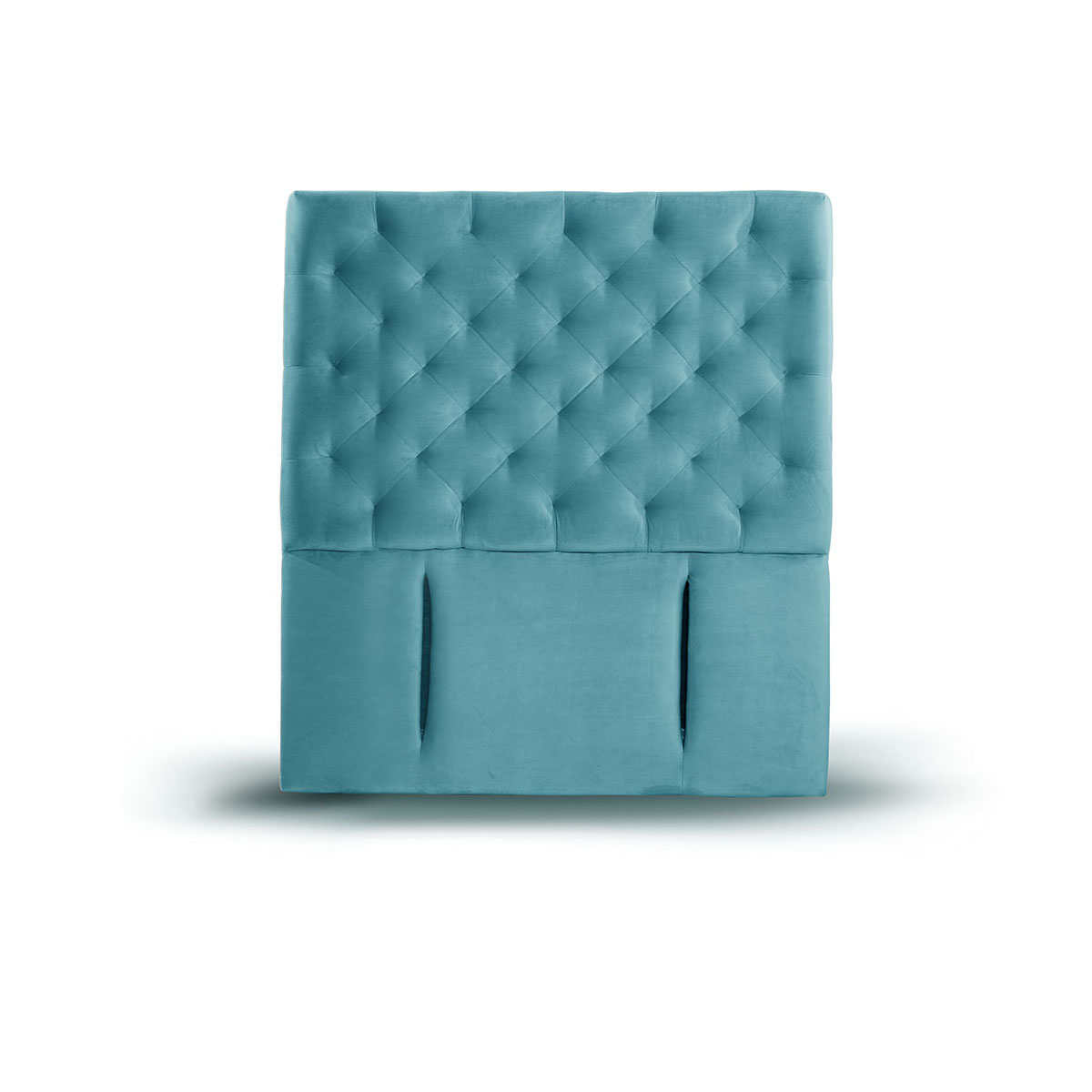 RESPALDO LATAM HOME BRESCIA 1.5 PLAZAS MADERA TELA TURQUESA - 1