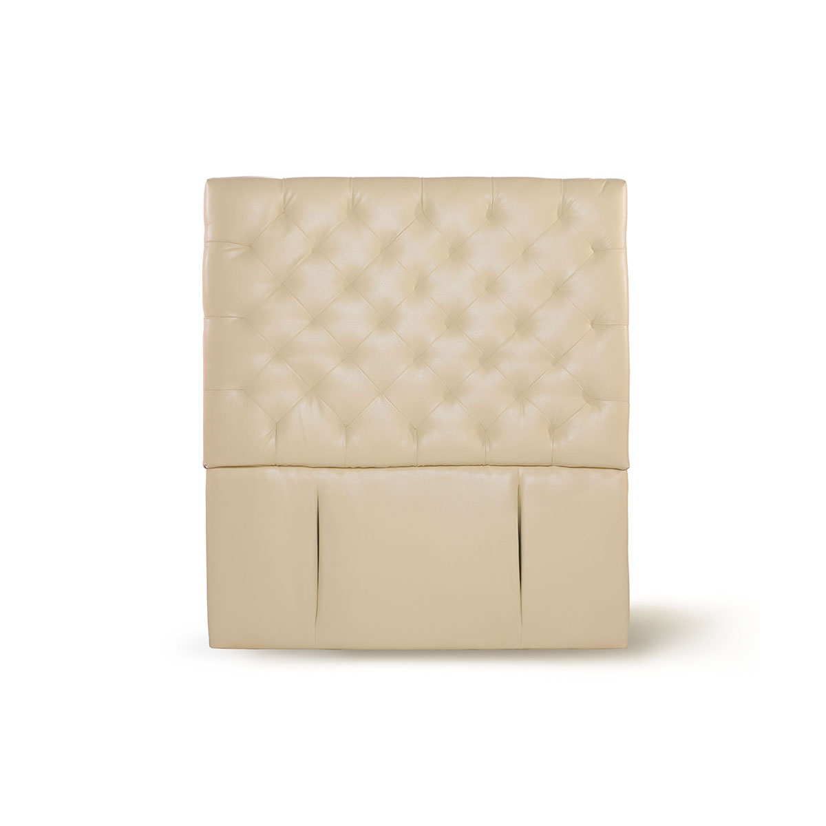 RESPALDO LATAM HOME BRESCIA 1.5 PLAZAS MADERA PU BEIGE - 1