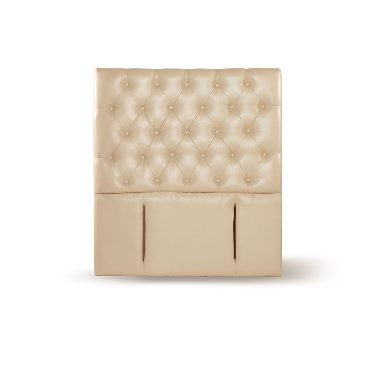 RESPALDO LATAM HOME FLORENCIA 1 PLAZA MADERA PU BEIGE - 1