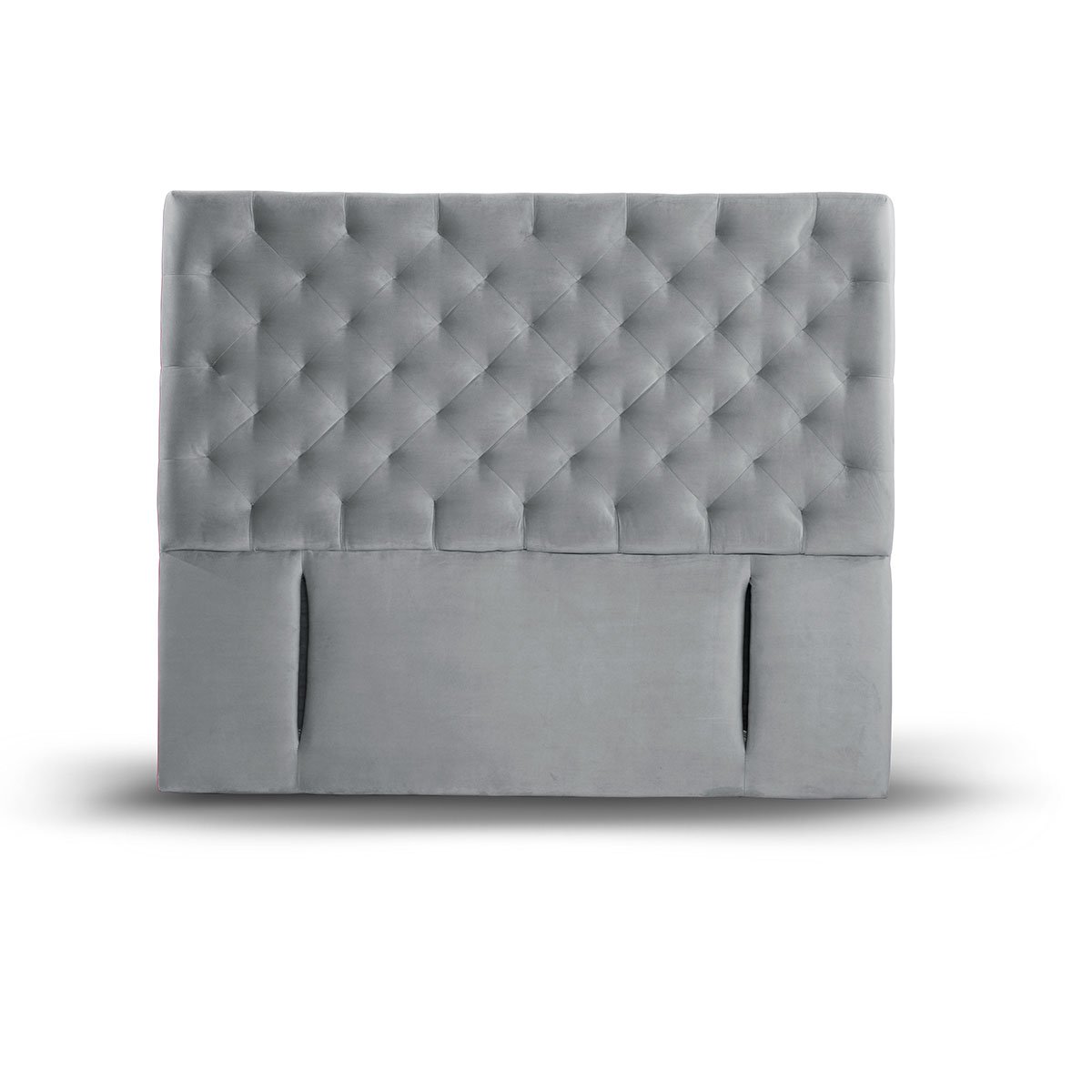 RESPALDO LATAM HOME BRESCIA 2 PLAZAS MADERA TELA GRIS - 1