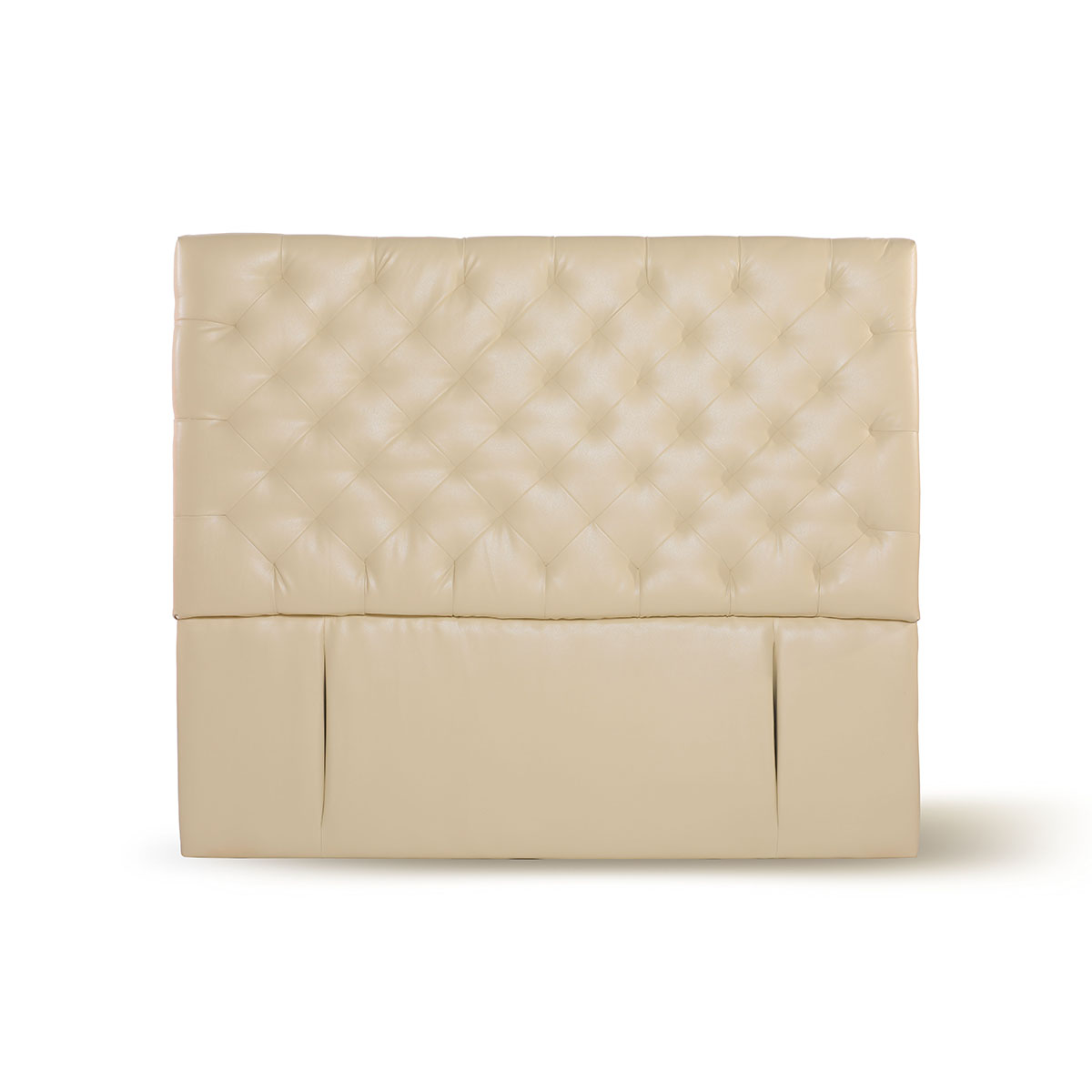RESPALDO LATAM HOME BRESCIA 2 PLAZAS MADERA PU BEIGE - 1