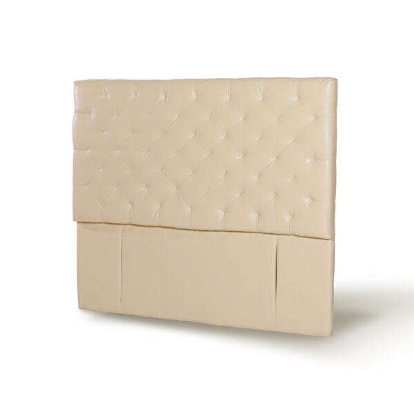 RESPALDO LATAM HOME BRESCIA 2 PLAZAS MADERA PU BEIGE - 2