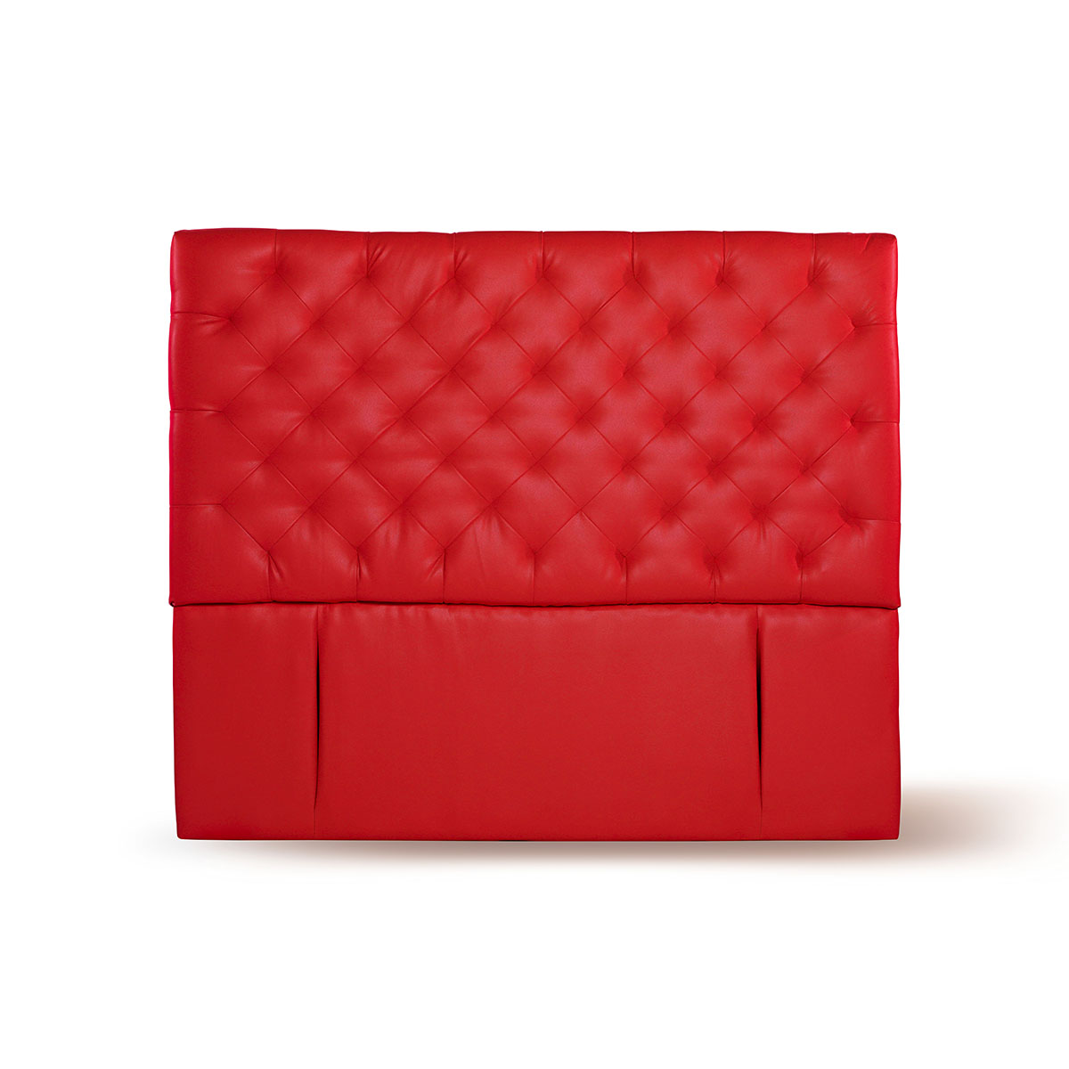 RESPALDO LATAM HOME BRESCIA 2 PLAZAS MADERA PU ROJO - 1