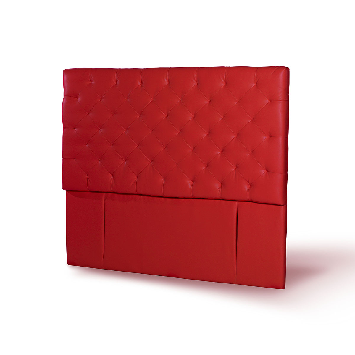 RESPALDO LATAM HOME BRESCIA 2 PLAZAS MADERA PU ROJO - 2