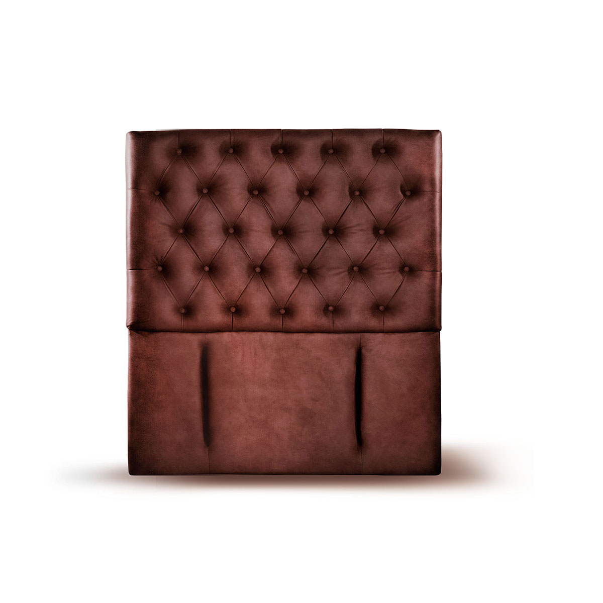 RESPALDO LATAM HOME FLORENCIA 1.5 PLAZAS MADERA CUERO CAFÉ MORO - 1