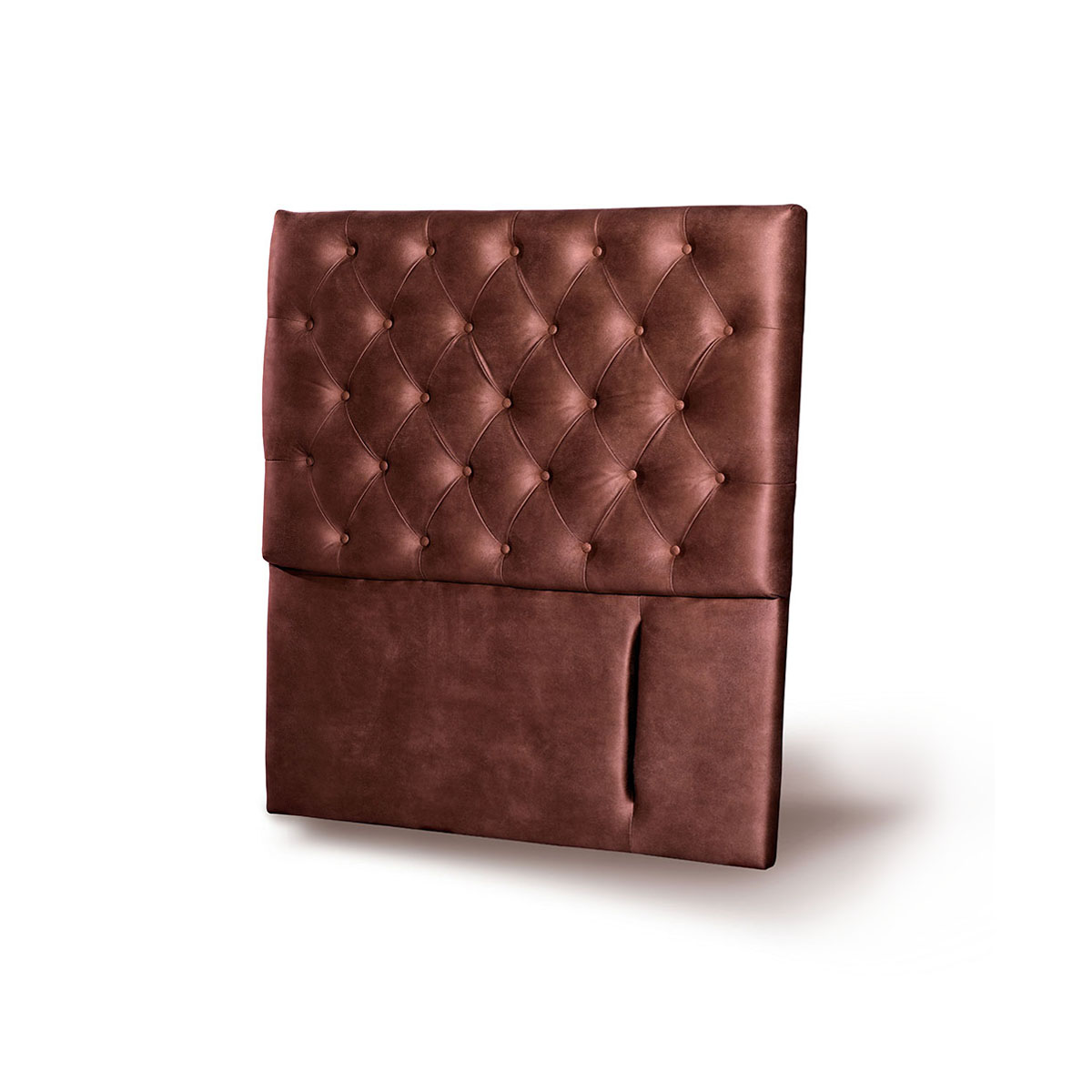 RESPALDO LATAM HOME FLORENCIA 1.5 PLAZAS MADERA CUERO CAFÉ MORO - 2