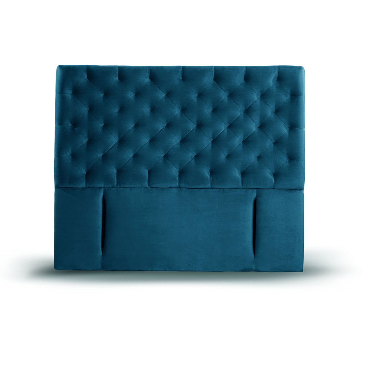 RESPALDO LATAM HOME BRESCIA KING MADERA TELA AZUL - 1