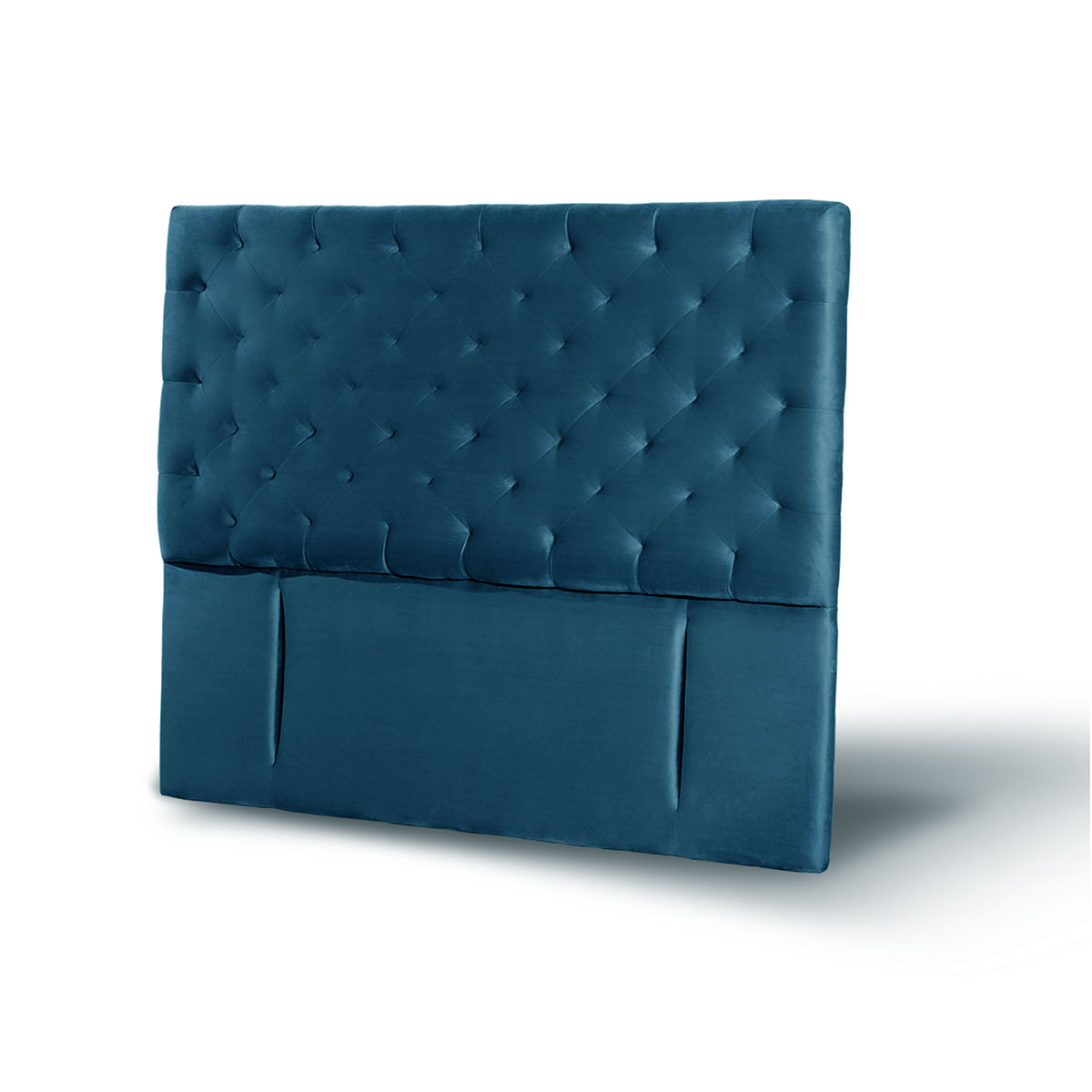 RESPALDO LATAM HOME BRESCIA KING MADERA TELA AZUL - 2