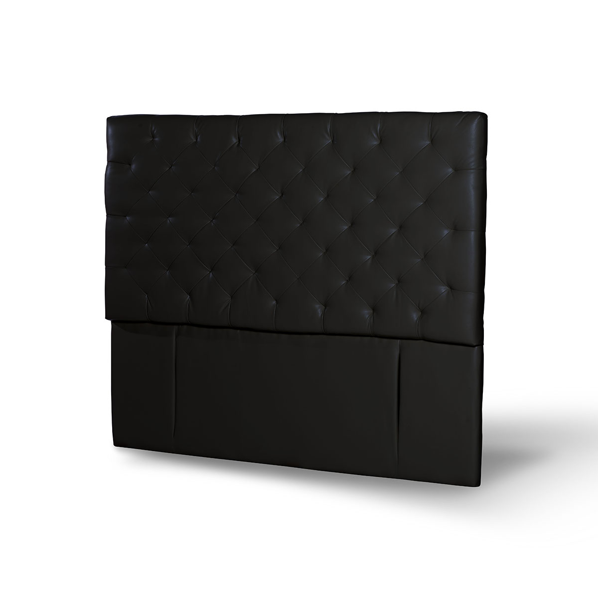 RESPALDO LATAM HOME BRESCIA 2 PLAZAS MADERA PU NEGRO - 2