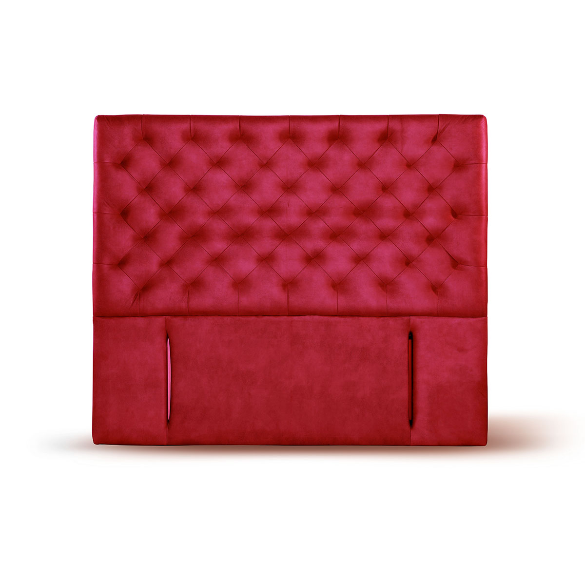 RESPALDO LATAM HOME BRESCIA KING MADERA CUERO ROJO - 1