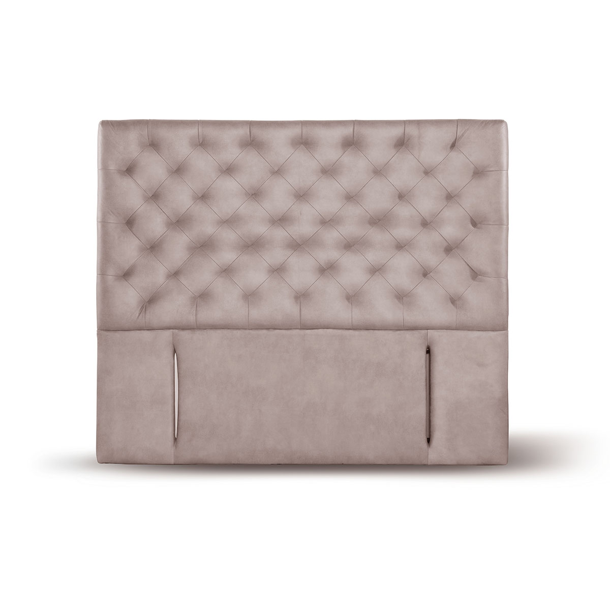 RESPALDO LATAM HOME BRESCIA KING MADERA CUERO GRIS - 1
