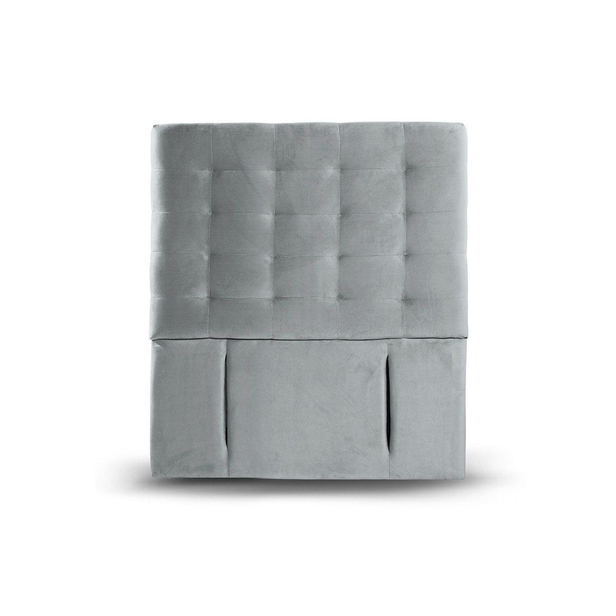 RESPALDO LATAM HOME NÁPOLES 1 PLAZA MADERA TELA GRIS - 1