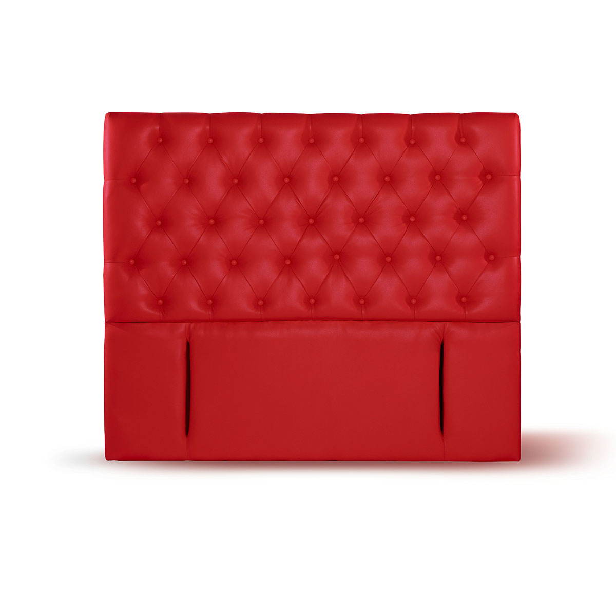RESPALDO LATAM HOME FLORENCIA 2 PLAZAS MADERA PU ROJO - 1