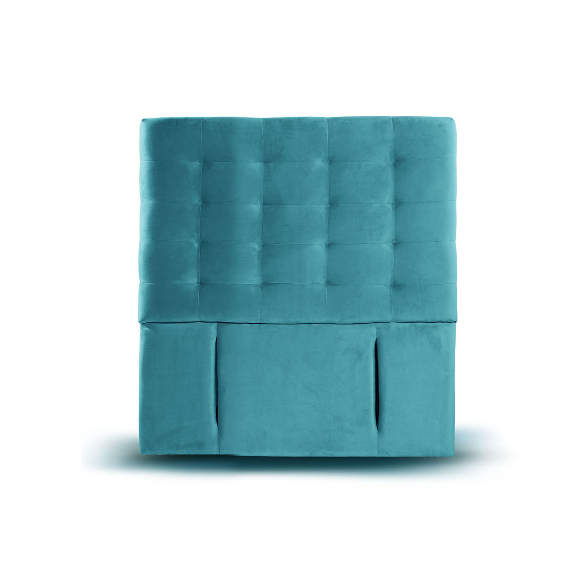 RESPALDO LATAM HOME NÁPOLES 1 PLAZA MADERA TELA TURQUESA - 1