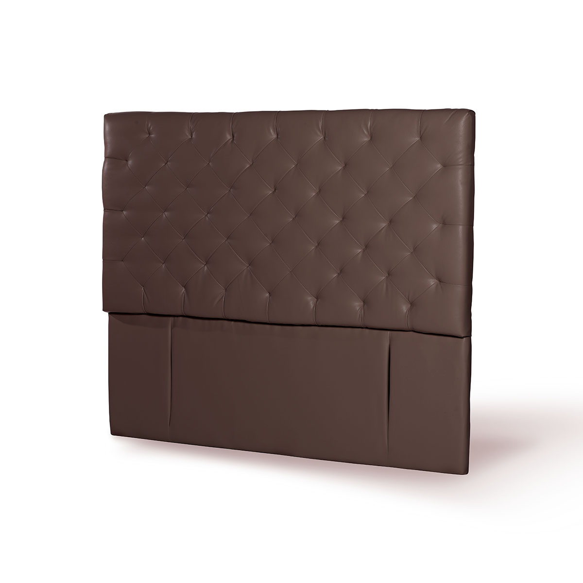 RESPALDO LATAM HOME BRESCIA KING MADERA PU CHOCOLATE - 2