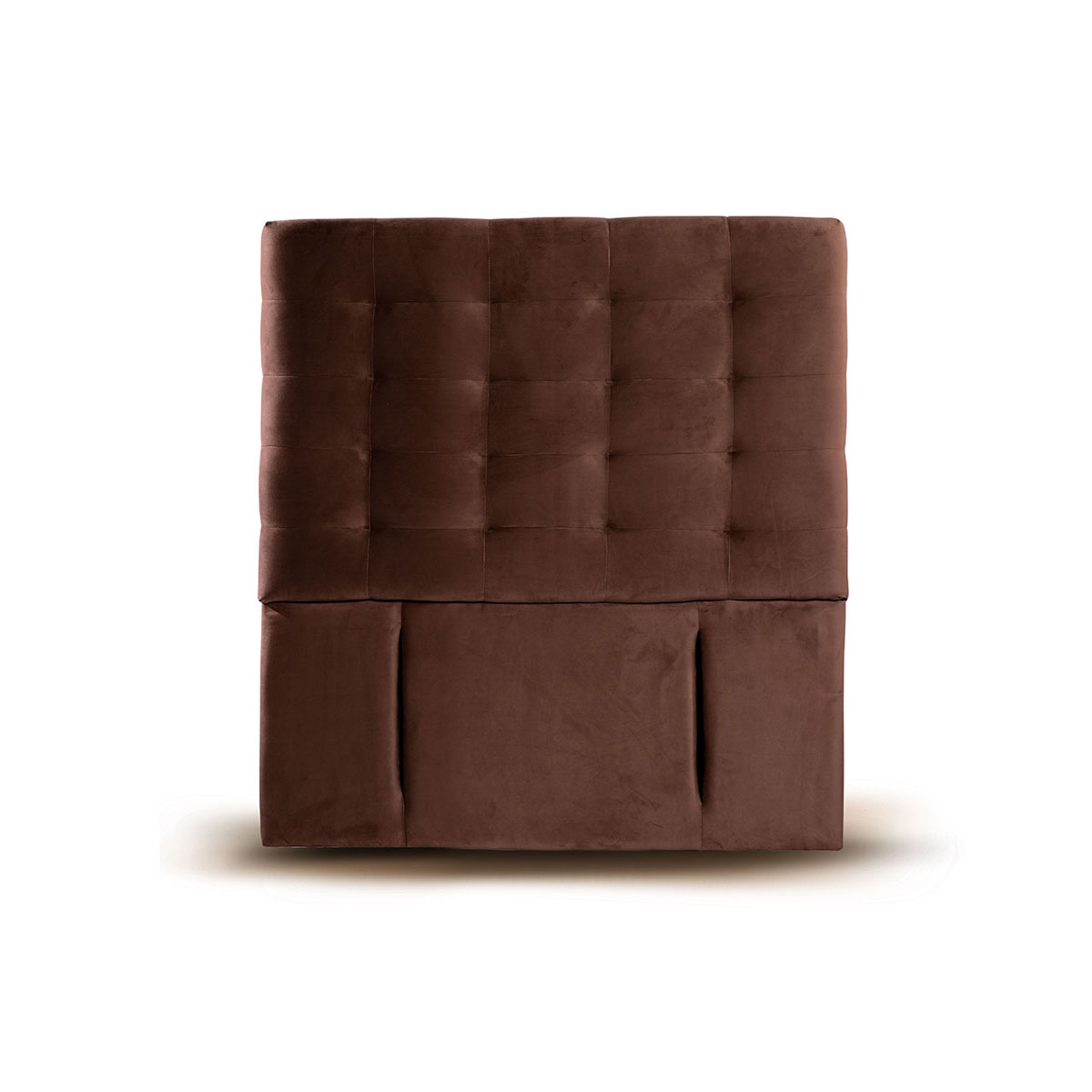 RESPALDO LATAM HOME NÁPOLES 1 PLAZA MADERA TELA CHOCOLATE - 1