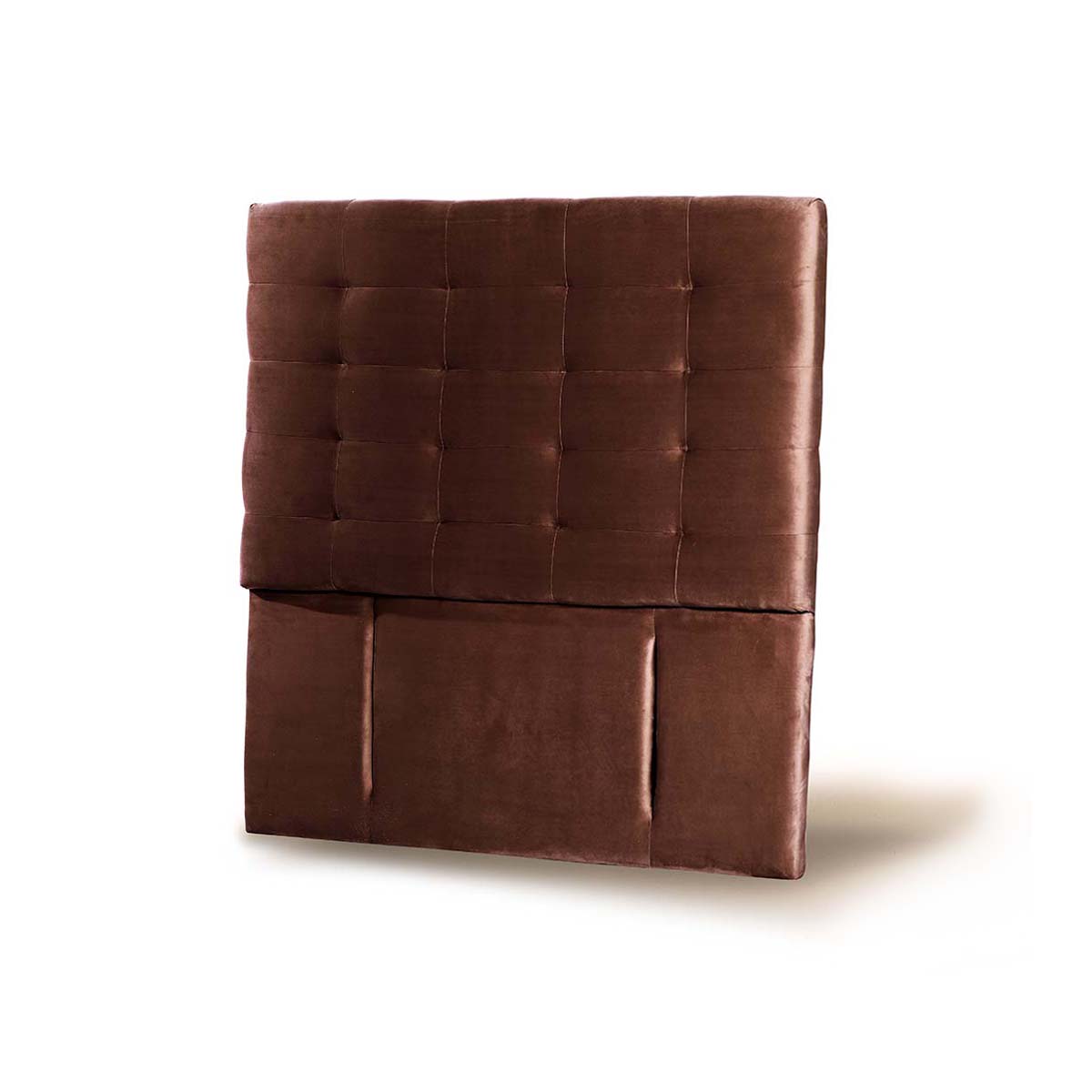 RESPALDO LATAM HOME NÁPOLES 1 PLAZA MADERA TELA CHOCOLATE - 2