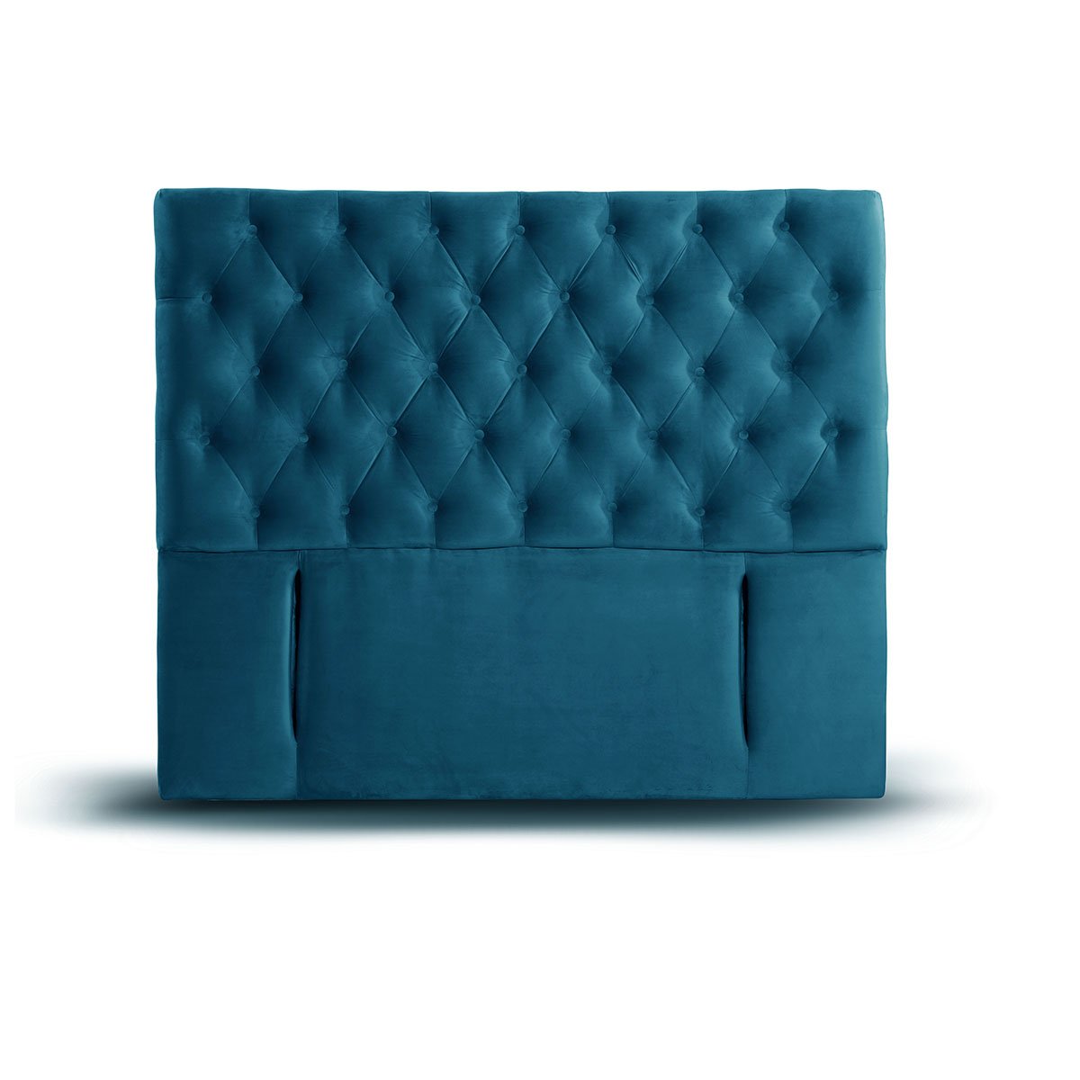 RESPALDO LATAM HOME FLORENCIA KING MADERA TELA AZUL - 1