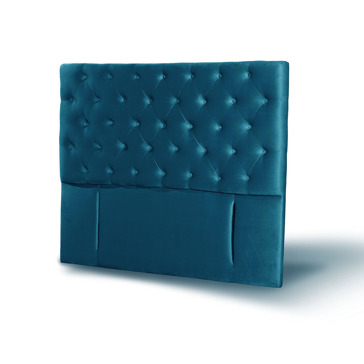 RESPALDO LATAM HOME FLORENCIA KING MADERA TELA AZUL - 2