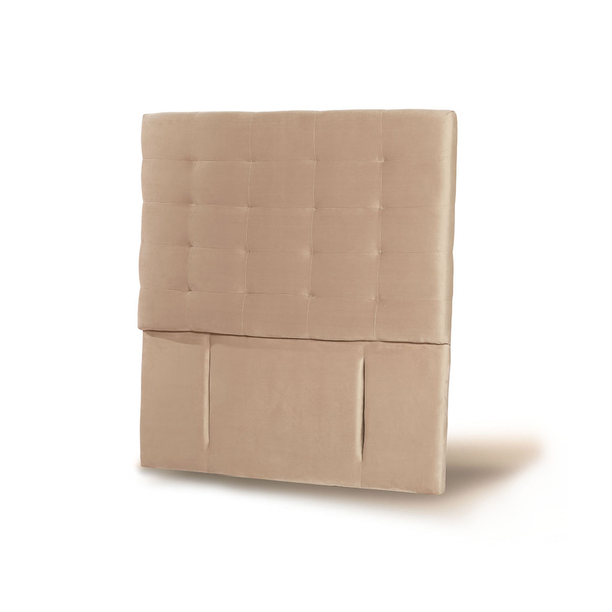RESPALDO LATAM HOME NÁPOLES 1.5 PLAZAS MADERA TELA BEIGE - 2