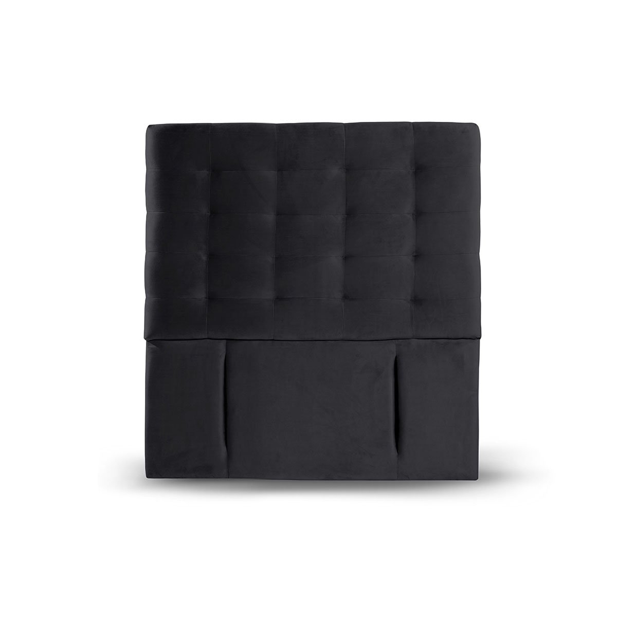 RESPALDO LATAM HOME NÁPOLES 1.5 PLAZAS MADERA TELA NEGRO - 1