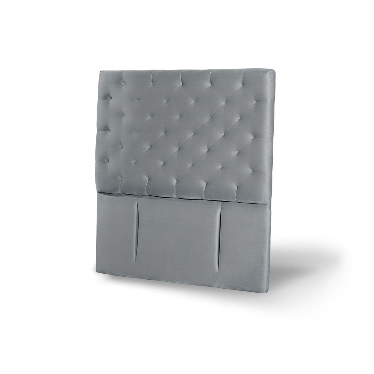 RESPALDO LATAM HOME BRESCIA 1 PLAZA MADERA TELA GRIS - 2