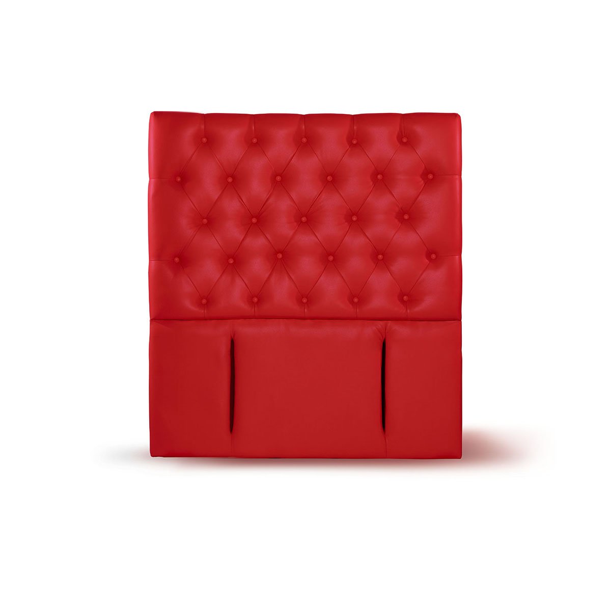 RESPALDO LATAM HOME FLORENCIA 1 PLAZA MADERA PU ROJO - 1