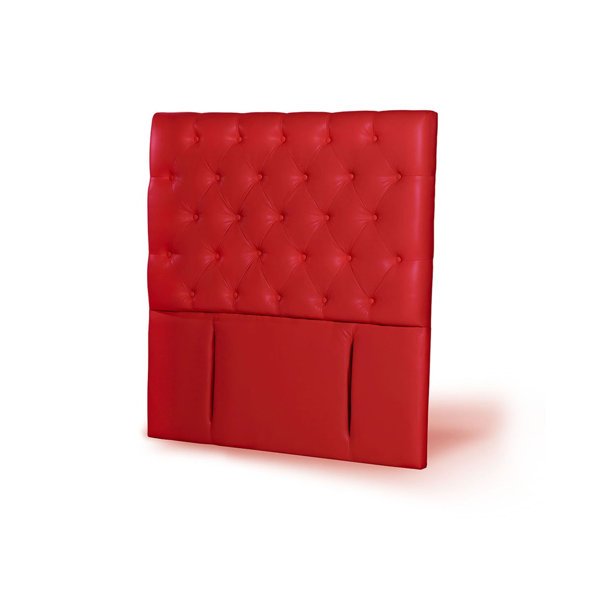 RESPALDO LATAM HOME FLORENCIA 1 PLAZA MADERA PU ROJO - 2