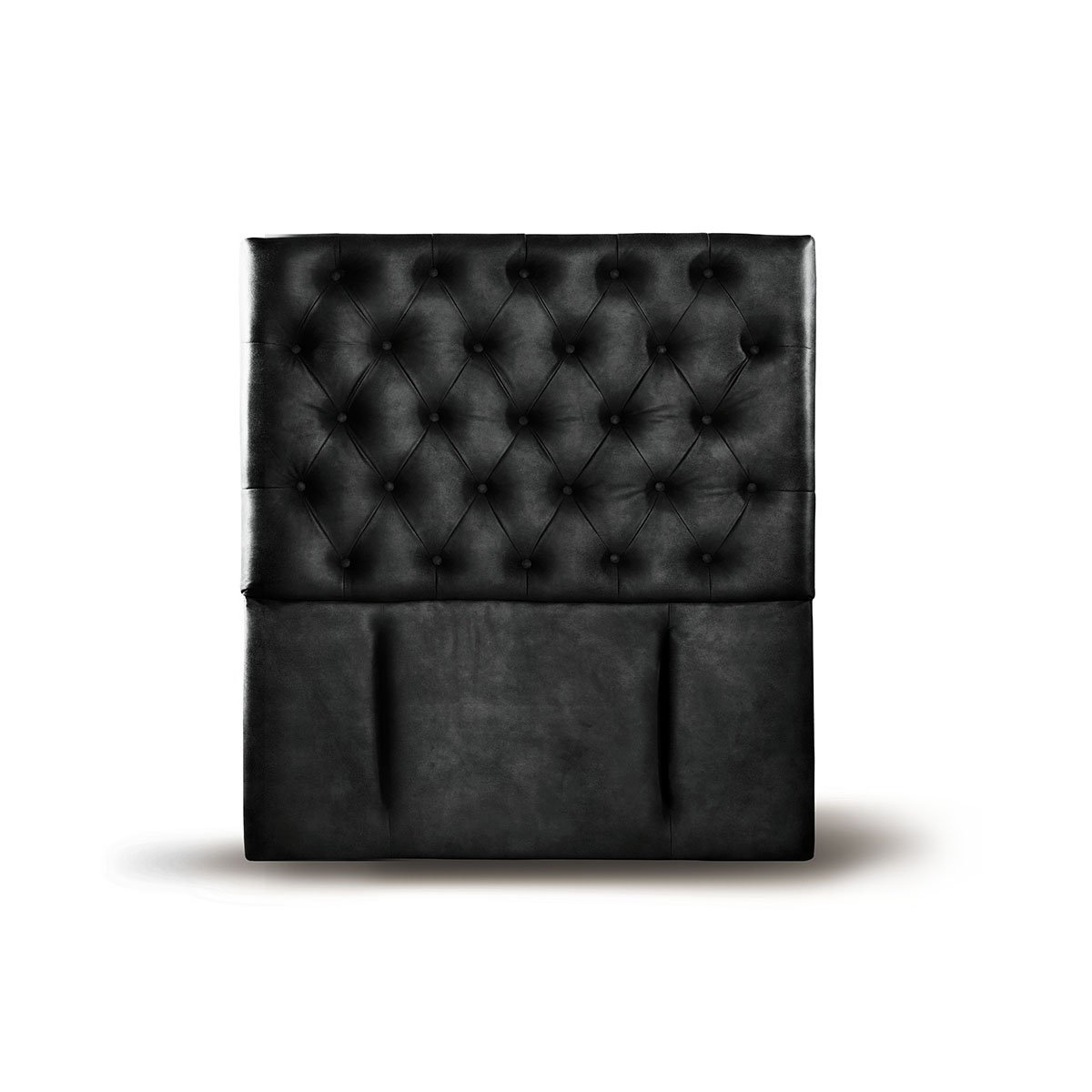 RESPALDO LATAM HOME FLORENCIA 1 PLAZA MADERA CUERO NEGRO - 1