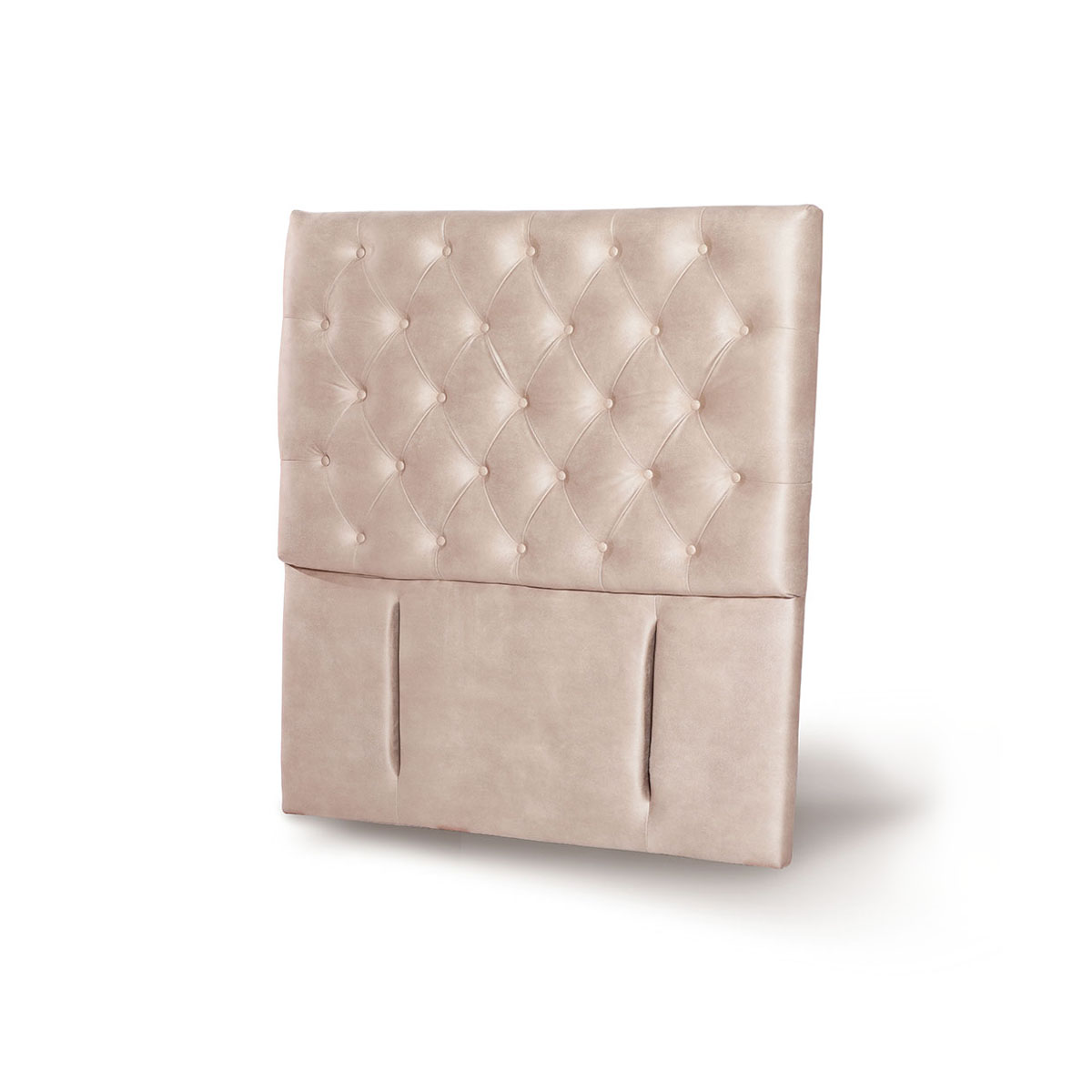 RESPALDO LATAM HOME FLORENCIA 1.5 PLAZAS MADERA CUERO BEIGE - 2