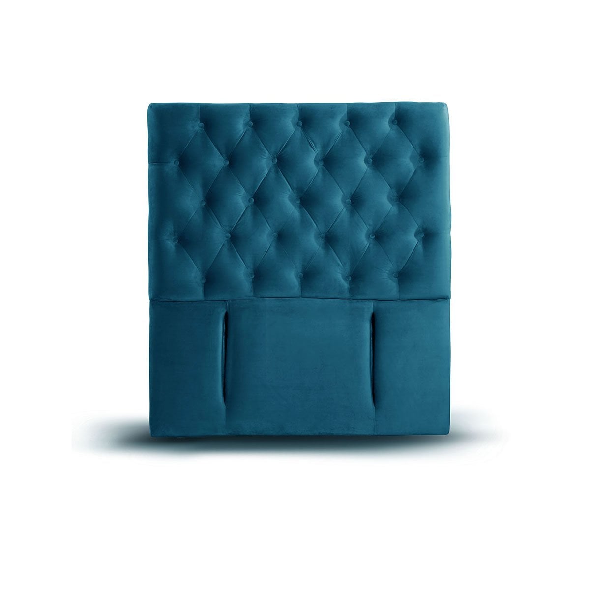 RESPALDO LATAM HOME FLORENCIA 1.5 PLAZAS MADERA TELA AZUL - 1