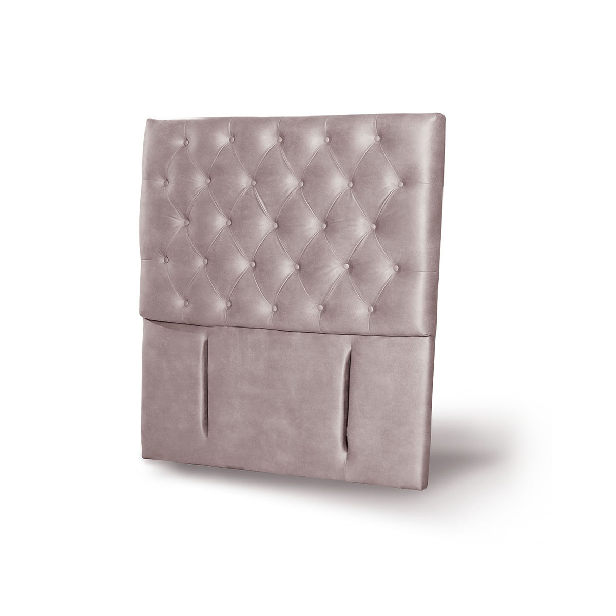 RESPALDO LATAM HOME FLORENCIA 1.5 PLAZAS MADERA CUERO GRIS - 2