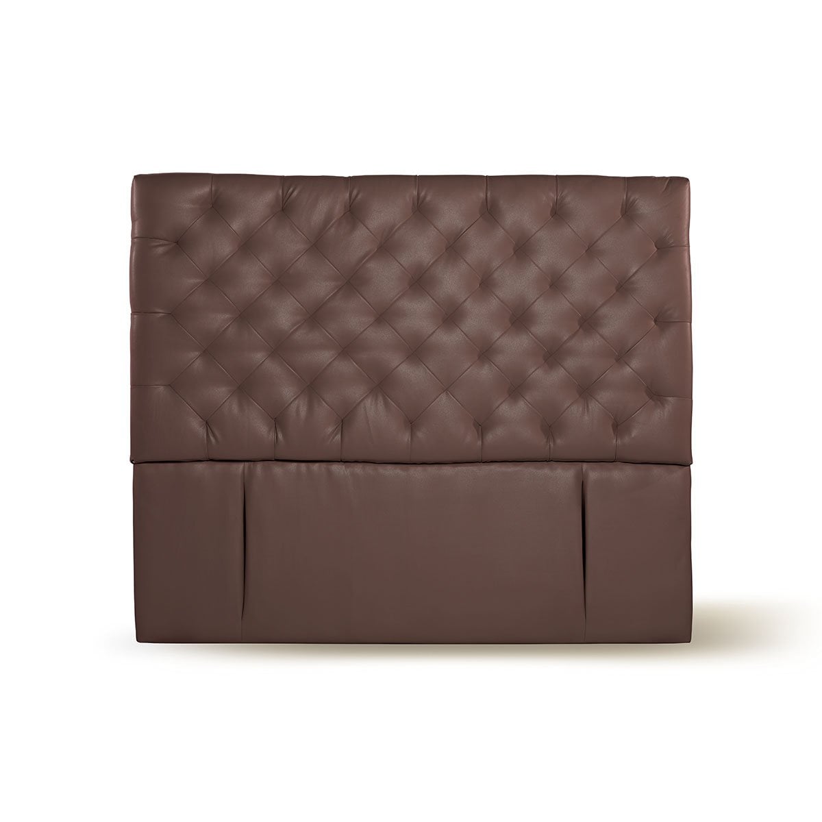 RESPALDO LATAM HOME BRESCIA 2 PLAZAS MADERA PU CHOCOLATE - 1