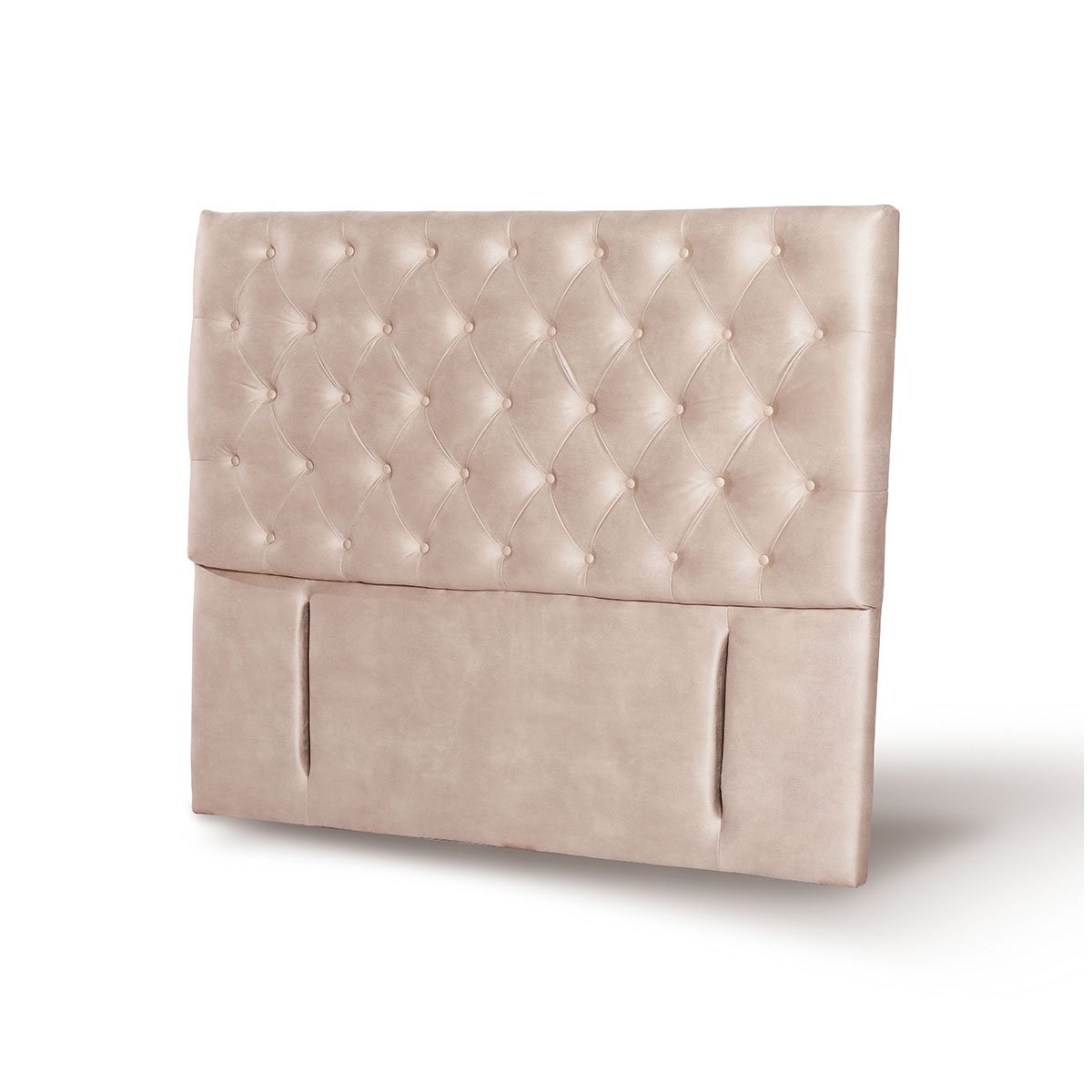 RESPALDO LATAM HOME FLORENCIA KING MADERA CUERO BEIGE - 2