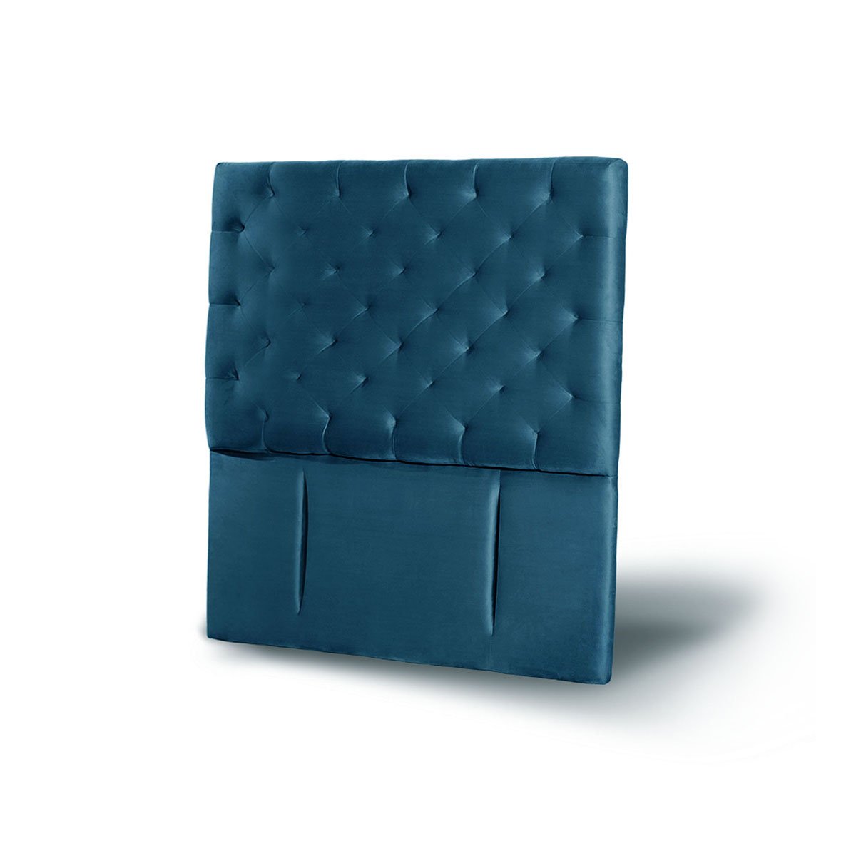 RESPALDO LATAM HOME BRESCIA 1 PLAZA MADERA TELA AZUL - 2