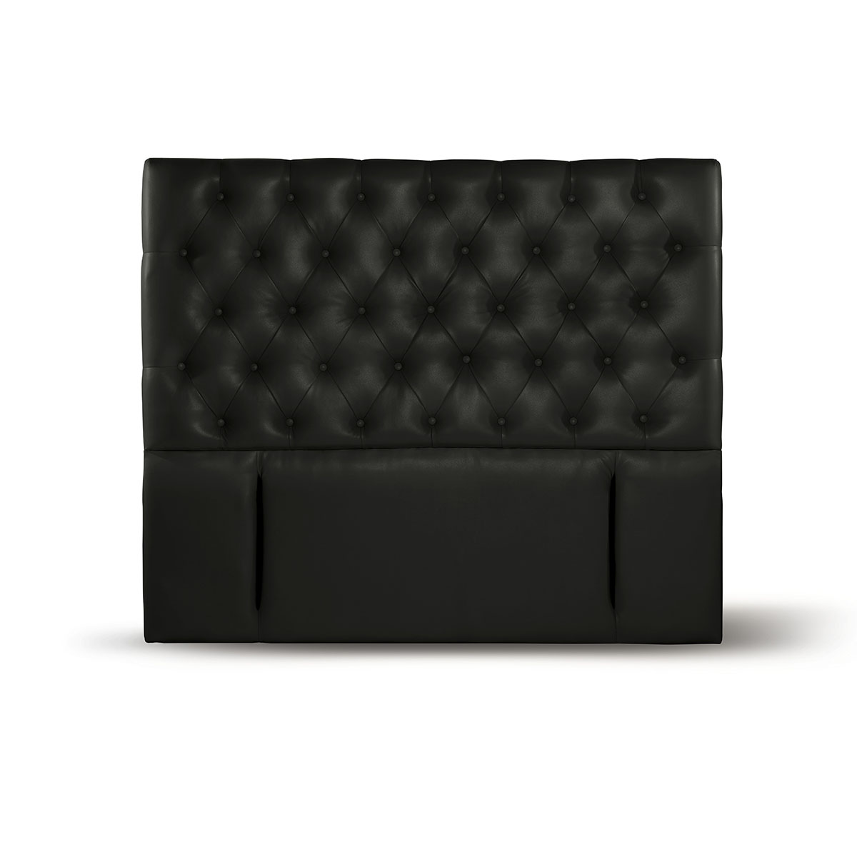 RESPALDO LATAM HOME FLORENCIA KING MADERA PU NEGRO - 1